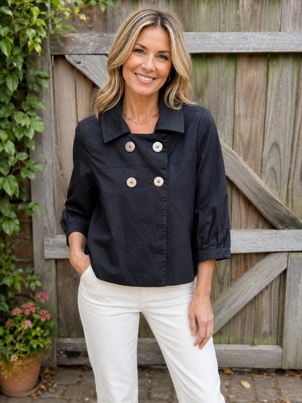 Petite Sophisticate black dress jacket